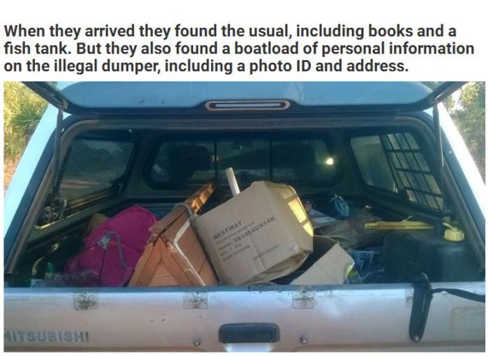 Illegal Dumper Gets A Taste Of His Own Medicine (3 pics)