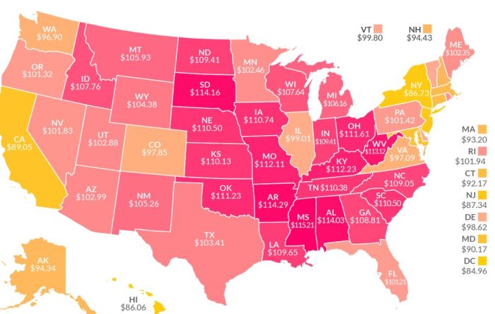 Find Out How Much $100 Is Really Worth In Your State (4 pics)