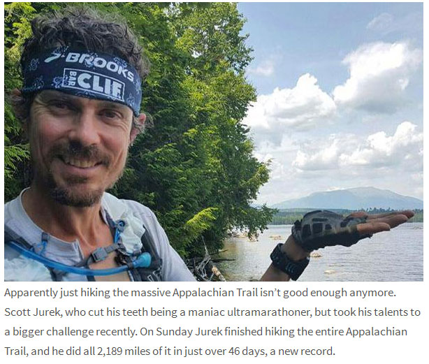 Marathon Runner Hikes The Appalachian Trail In Only 46 days (2 pics)