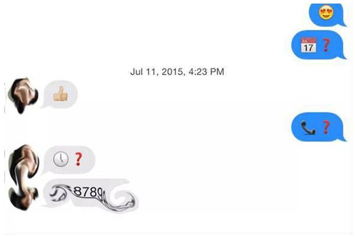 This Guy Doesn't Even Have To Use Sentences To Get Girls On Tinder (9 pics)