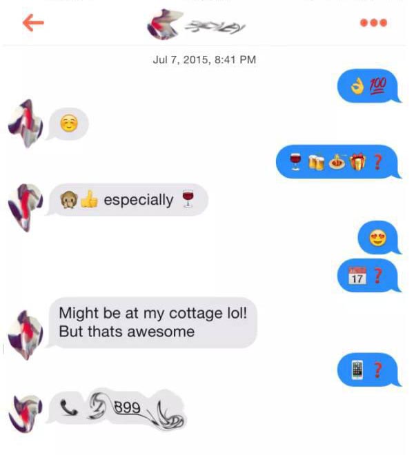 This Guy Doesn't Even Have To Use Sentences To Get Girls On Tinder (9 pics)