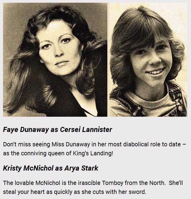 What Game Of Thrones Would Look Like If It Was A 1977 TV Movie (9 pics)