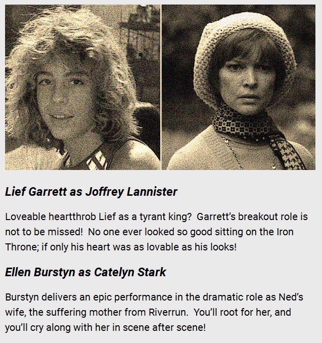 What Game Of Thrones Would Look Like If It Was A 1977 TV Movie (9 pics)