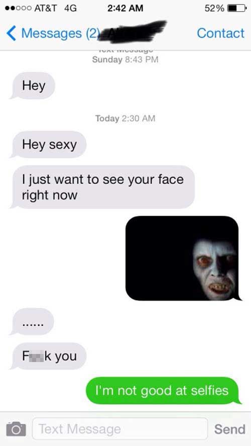 Flirty Guys That Got Shut Down Via Text Message (22 pics)