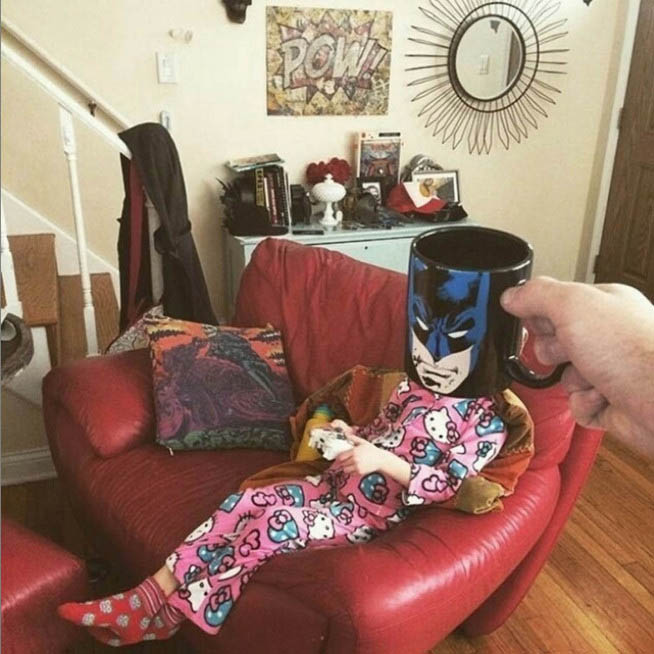 Funny Dad Turns His Family Into Superheroes With #BreakfastMugShots (23 pics)