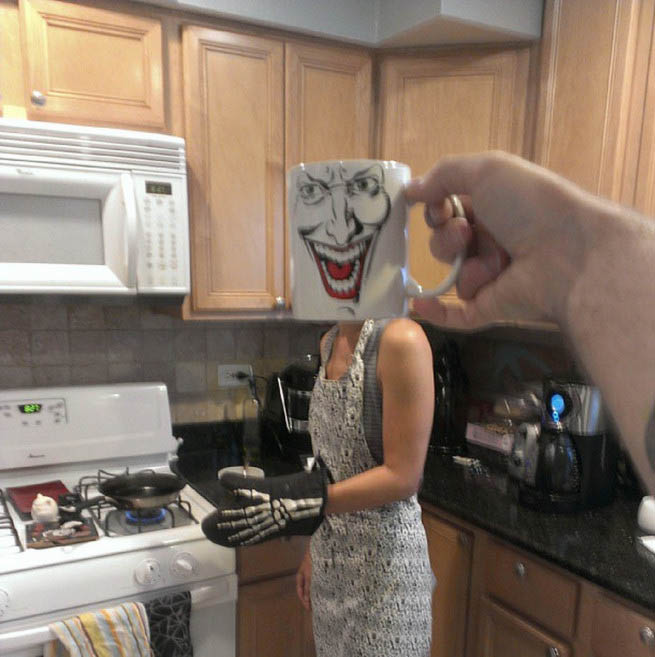 Funny Dad Turns His Family Into Superheroes With #BreakfastMugShots (23 pics)