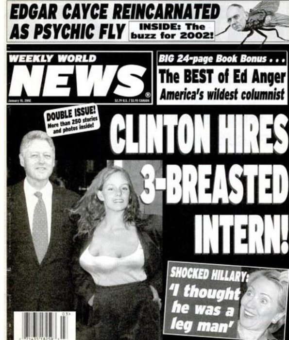 The Weekly World News Is Still Coming Up With Ridiculous Headlines (17 pics)