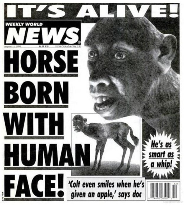 The Weekly World News Is Still Coming Up With Ridiculous Headlines (17 pics)