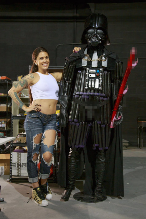 Porn Star Builds Darth Vader Replica Out Of Sex Toys (7 pics)