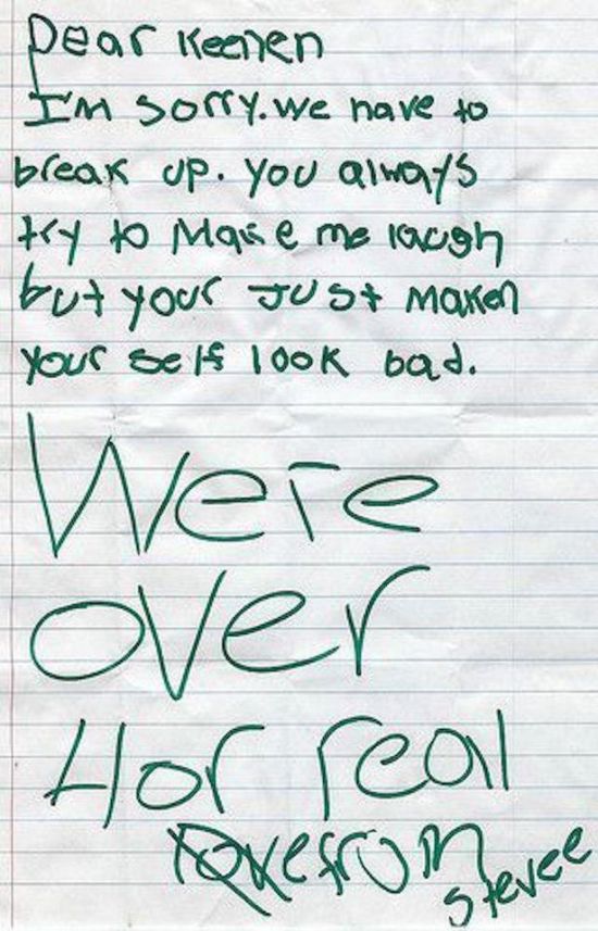 Little Kids Hold Nothing Back In These Brutal Break Up Letters (10 pics)