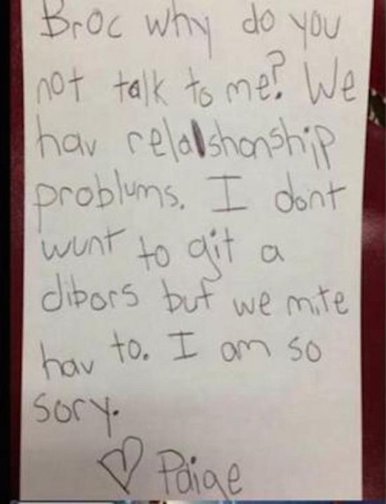 Little Kids Hold Nothing Back In These Brutal Break Up Letters (10 pics)