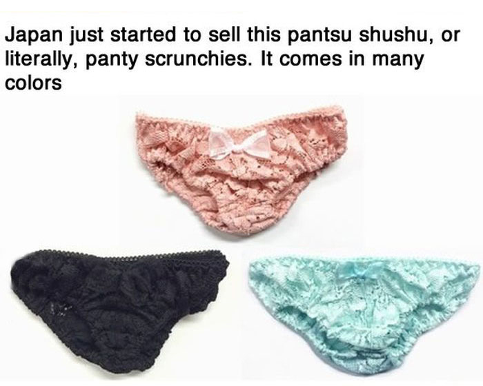 Japan Has Created Scrunchies That Also Double As Panties (3 pics)