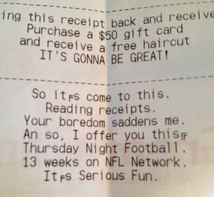 Receipts That Are Actually Worth Keeping (29 pics)