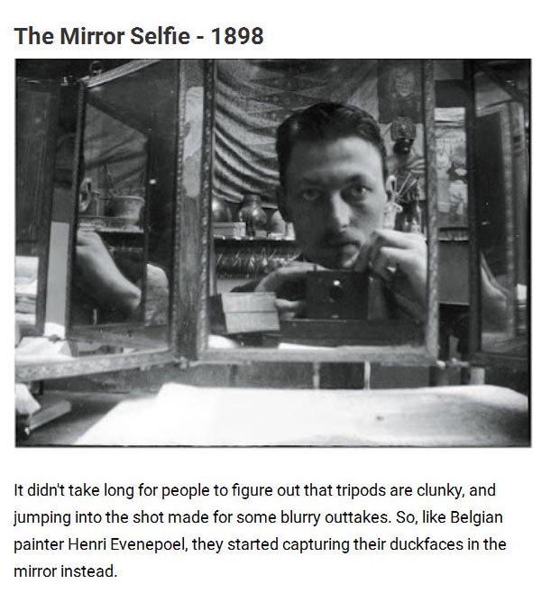 See The Evolution Of The Selfie In 13 Historical Snapshots (14 pics)