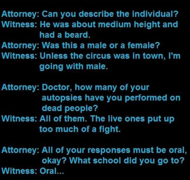 You Won't Believe The Things That People Say In Court Rooms (9 pics)
