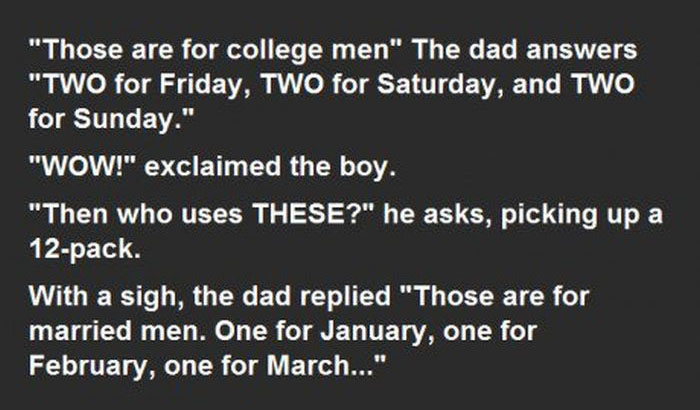 Son Asks Dad Questions About Condoms And Gets An Unexpected Response (3 pics)