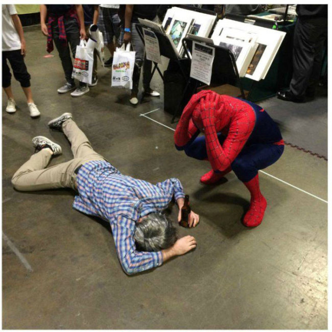 Spider-Man Reacts To Drunk Uncle Ben (9 pics)