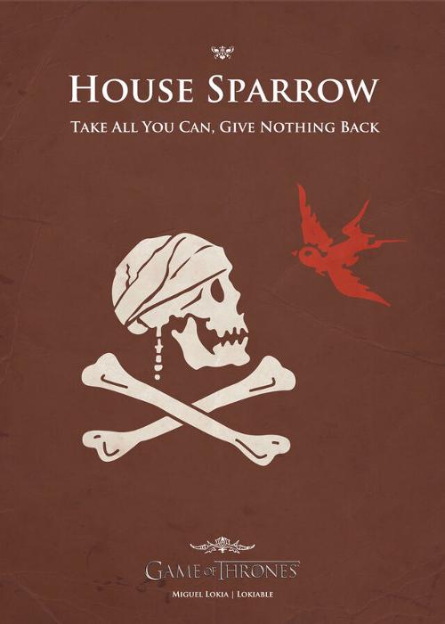 If Famous Pop Culture Characters Had Their Own Game of Thrones House Symbols (16 pics)