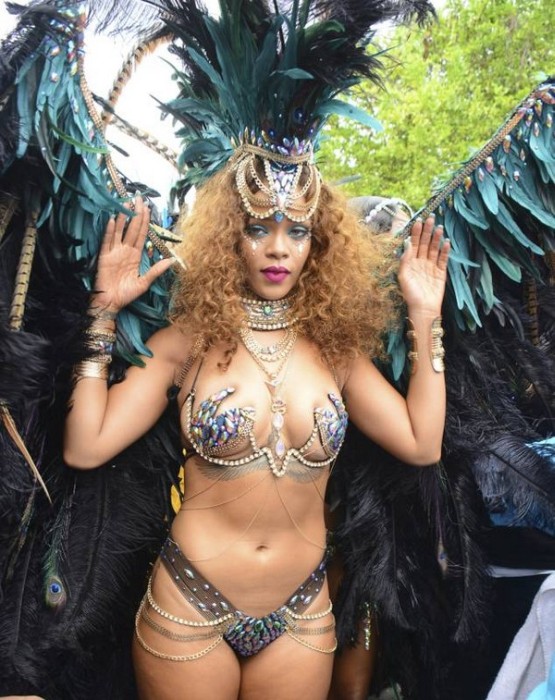 Rihanna Showed Off Some Serious Skin When She Partied In Her Home Of Barbados (19 pics)
