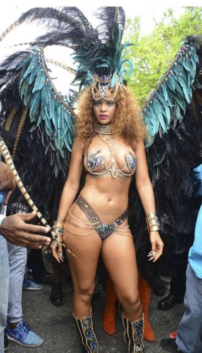 Rihanna Showed Off Some Serious Skin When She Partied In Her Home Of Barbados (19 pics)