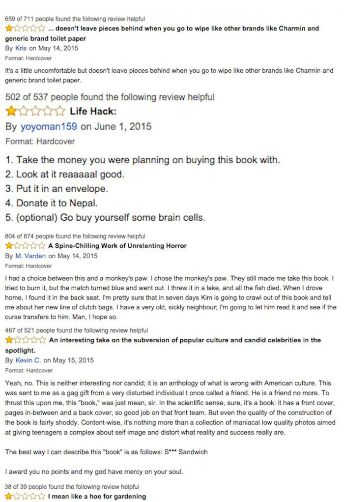 Kim Kardashian’s Book Is Getting Crushed By Reviews On Amazon (6 pics)