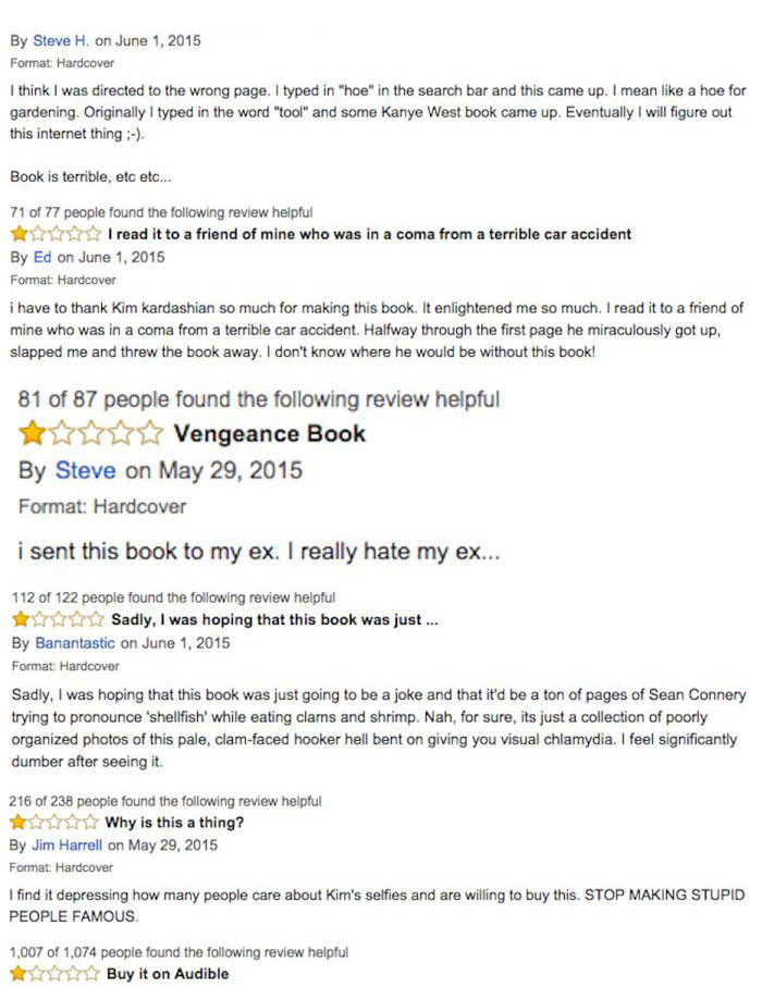 Kim Kardashian’s Book Is Getting Crushed By Reviews On Amazon (6 pics)