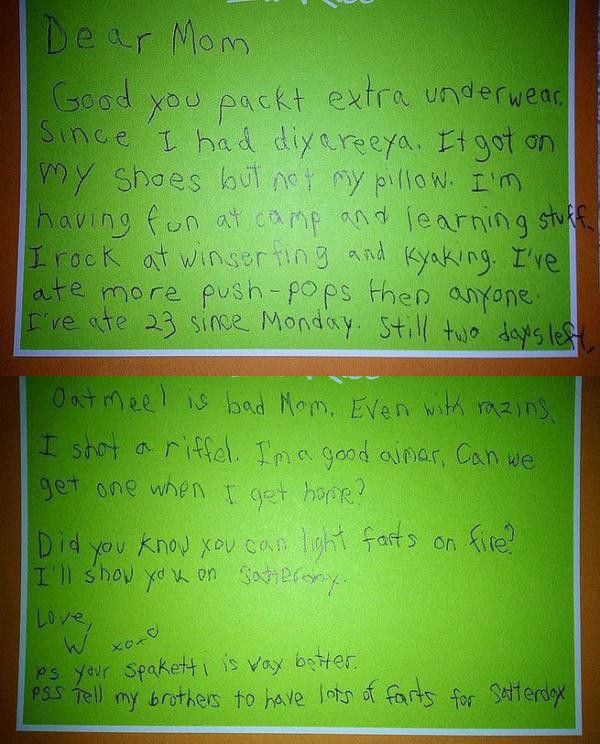 When Kids Send Overly Dramatic Letters From Camp (23 pics)