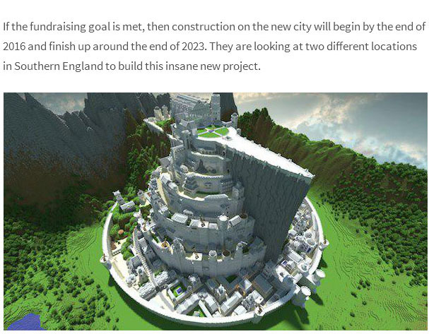 Architects In Britain Are Trying To Build A Full Scale Minas Tirith From Lord Of The Rings (5 pics)