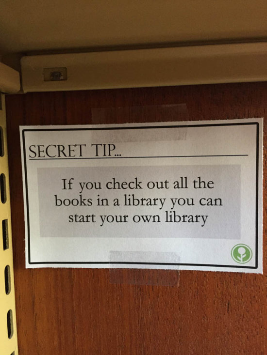 Secret Library Tip That The Librarians Don't Want You To Know (3 pics)