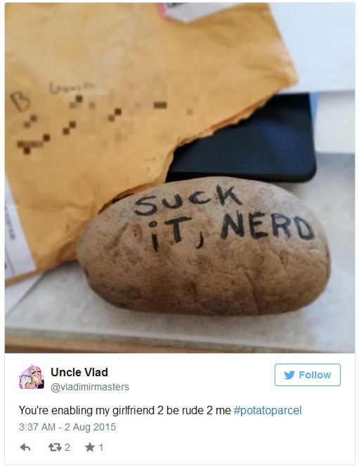 Stop Sending Your Enemies Glitter Because Now You Can Ship Them Potatoes (3 pics)