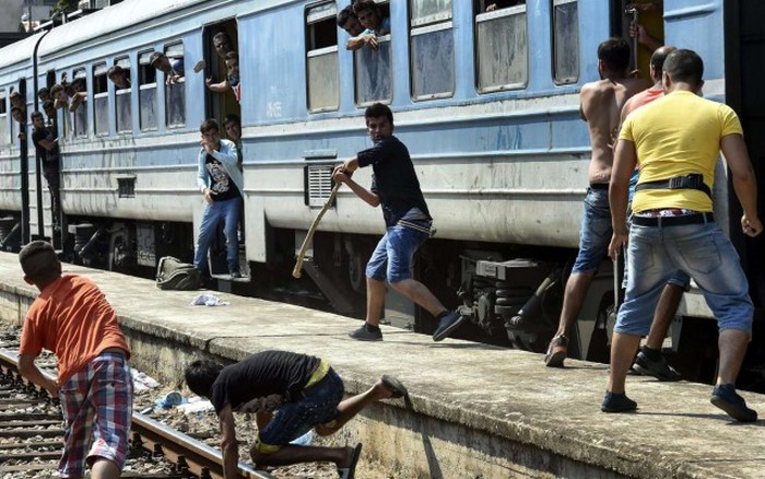 Migrants From The Middle East Pack This Train To Europe (30 pics)