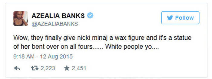 Azaelia Banks Couldn't Be Any More Right About Nicki Minaj’s Wax Figure (11 pics)