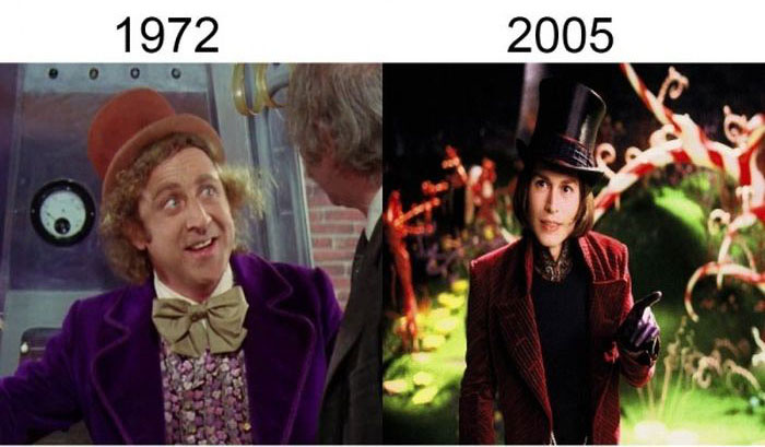 Classic Movie Shots Get Compared To Their Modern Remakes (19 pics)