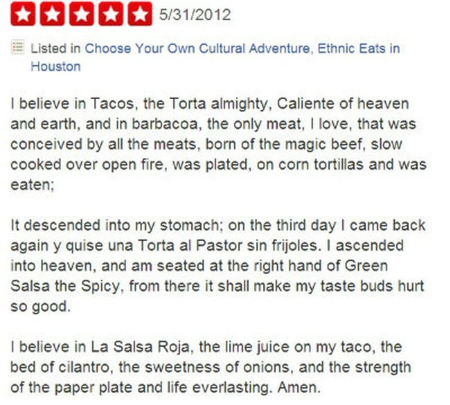 Greatest Yelp Reviews of All Time (16 pics)