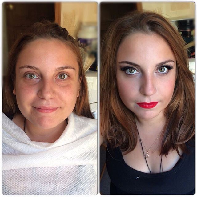 Girls With And Without Makeup (24 pics) .