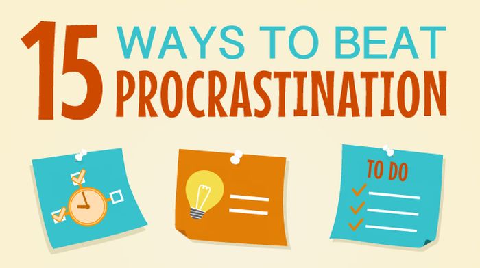 15 Tips You Can Use To Beat Procrastination (infographic)
