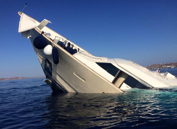 sailing yacht sinking