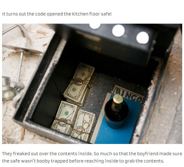 Couple Finds A Lot Of Interesting In A Hidden Safe (15 pics)
