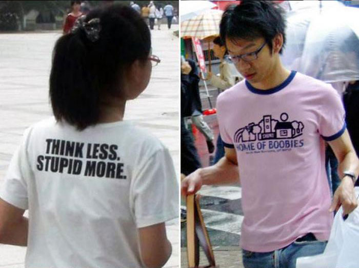 English T-Shirts In Asia (8 pics)