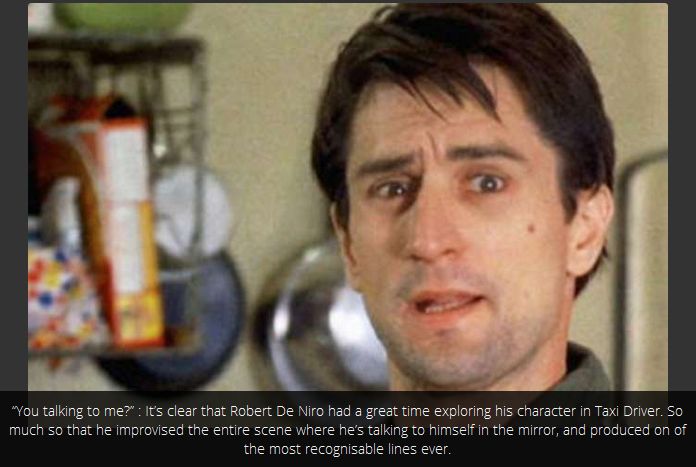 Legendary Movie Scenes That Were An Improv (16 pics)