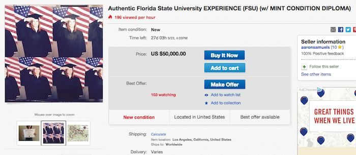 Woman Auctions Off Her Diploma and College Experience  (6 pics)
