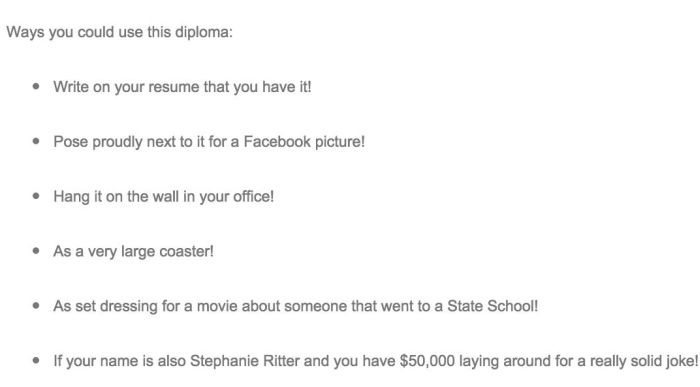 Woman Auctions Off Her Diploma and College Experience  (6 pics)