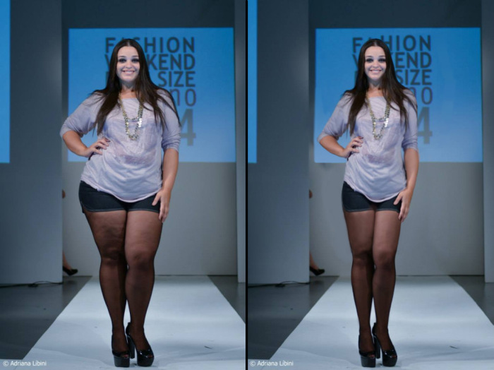 Plus Size Models Made Thin With Photoshop (20 pics)