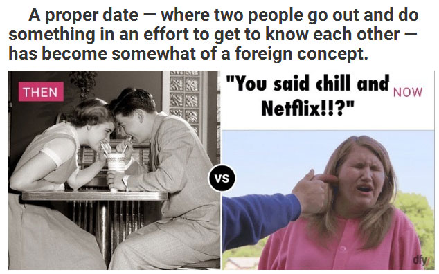 Dating Then And Now (9 pics)