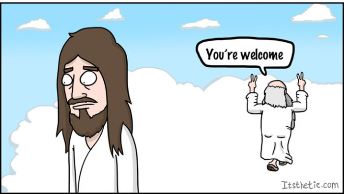 Jesus vs. God (7 pics)