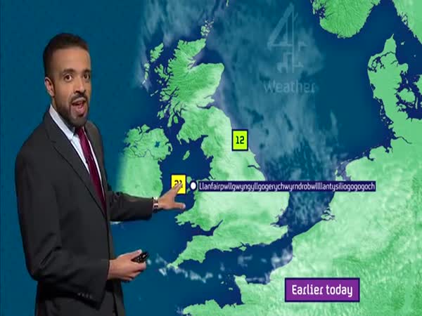 Weather Presenter Nails Europe's Longest Place Name Live On TV