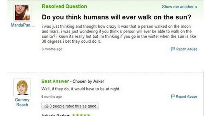 Funny And Weird Yahoo Answers 16 Pics