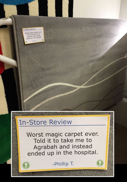 Guy Trolls IKEA By Putting Fake In-Store Reviews All Over The Place (9 pics)