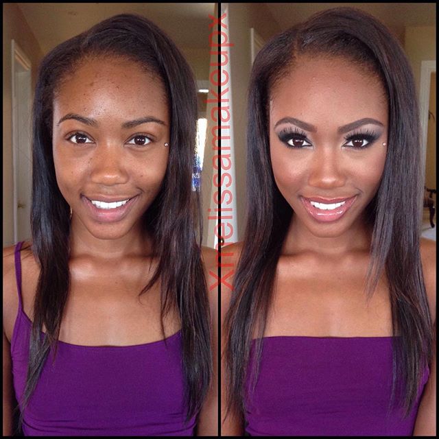 Black Porn Stars Without Makeup - Girls With And Without Makeup (55 pics)