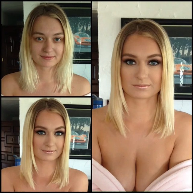 Girls With And Without Makeup (55 pics)